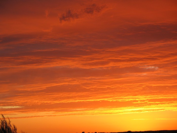 Great sunset in the Uluru area