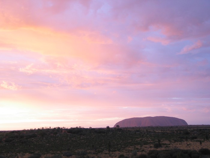 Sunset on Uluru