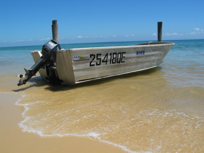 A boat on the beach