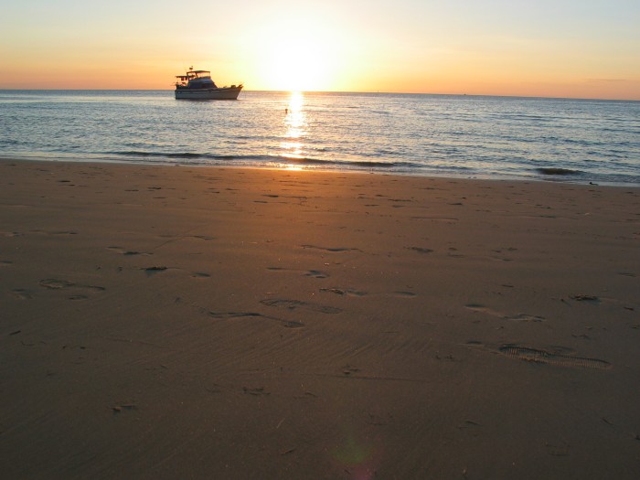 Sunset on the beach