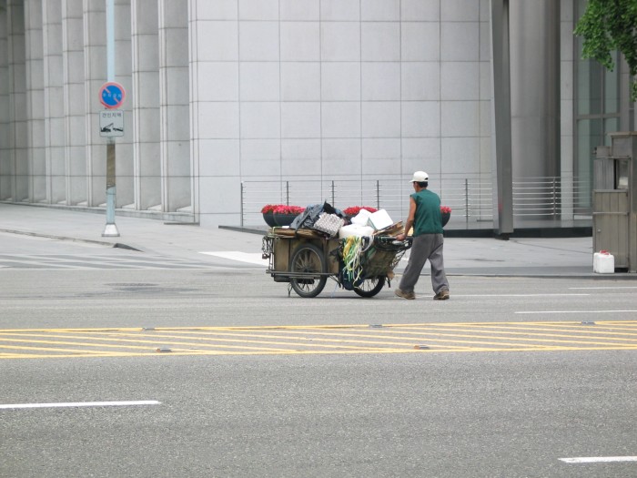 A man and his handcart