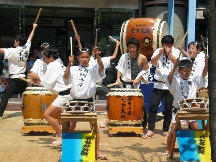 Traditional Japanese drums: Taiko