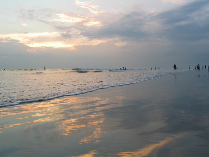 Sunset on Kuta beach