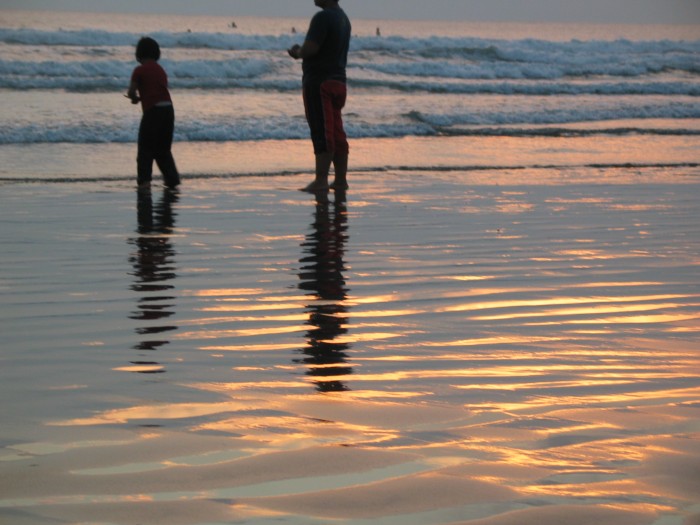 Sunset on Kuta beach